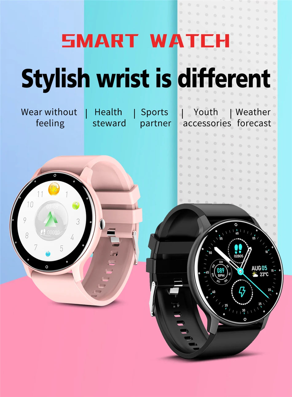 LIGE 2023 New Smart Watch Women Full Touch Screen Sport Fitness Watches IP67 Waterproof Bluetooth For Android ios smartwatch Men