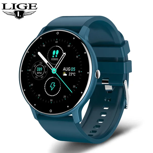 LIGE 2023 New Smart Watch Women Full Touch Screen Sport Fitness Watches IP67 Waterproof Bluetooth For Android ios smartwatch Men