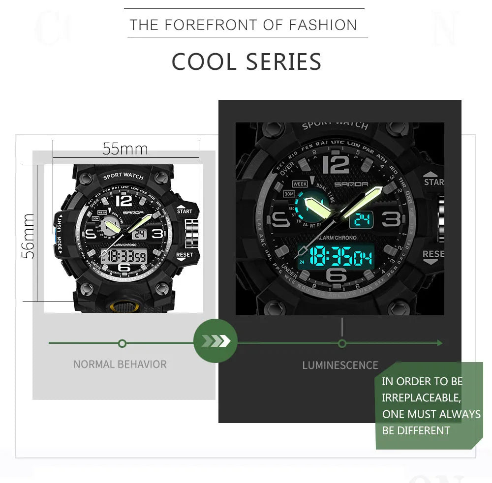 Sport Waterproof Mens Watch Luxury mens watch  masculino