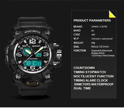 Sport Waterproof Mens Watch Luxury mens watch  masculino