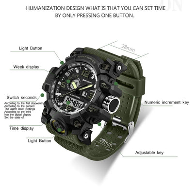 Sport Waterproof Mens Watch Luxury mens watch  masculino