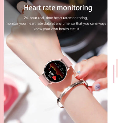 LIGE 2023 New Smart Watch Women Full Touch Screen Sport Fitness Watches IP67 Waterproof Bluetooth For Android ios smartwatch Men