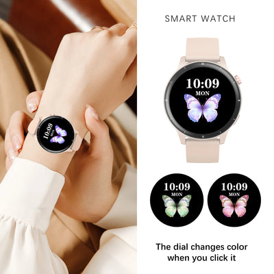 LIGE Fashion 3D Dynamic Dial Smart Watch Women Bluetooth Call Health Monitor 1.39''HD Screen Music Fitness Men Ladies Smartwatch