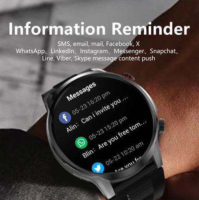 LIGE Motion Trajectory GPS Smart Watch For Men 500Ah Extra-Long Battery Waterproof Steel Rugged Smartwatch Bluetooth Call Watch