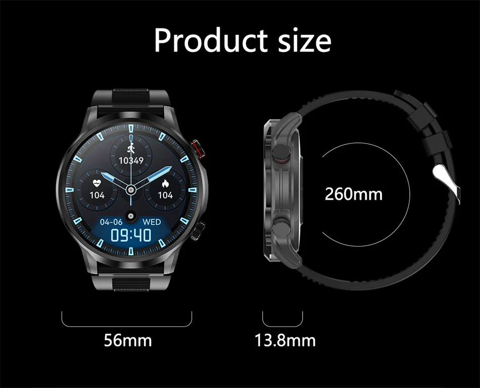 LIGE Motion Trajectory GPS Smart Watch For Men 500Ah Extra-Long Battery Waterproof Steel Rugged Smartwatch Bluetooth Call Watch