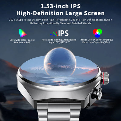 LIGE NFC TWS Earphone Smart Watch Bluetooth Call Waterproof Sports Fitness Men Smartwatch Plays Music Watches Heart Rate Monitor