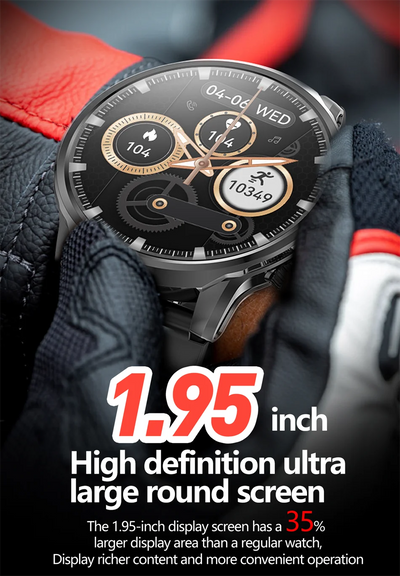 LIGE Motion Trajectory GPS Smart Watch For Men 500Ah Extra-Long Battery Waterproof Steel Rugged Smartwatch Bluetooth Call Watch