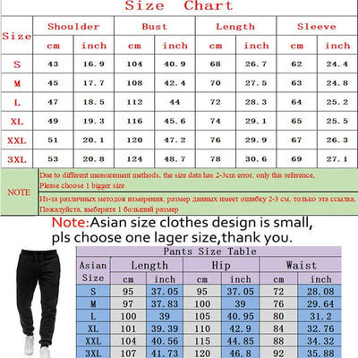 2 Pieces Fashion Jogging Suit Men's Clothing