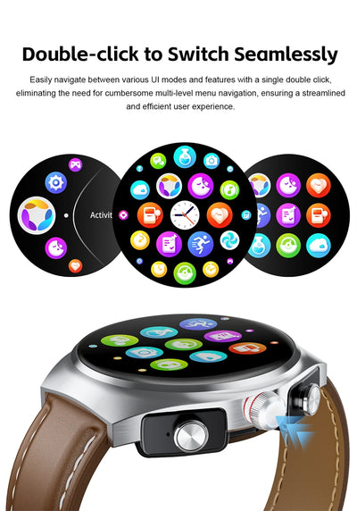 LIGE NFC TWS Earphone Smart Watch Bluetooth Call Waterproof Sports Fitness Men Smartwatch Plays Music Watches Heart Rate Monitor