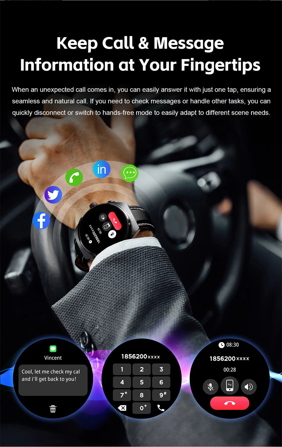 LIGE NFC TWS Earphone Smart Watch Bluetooth Call Waterproof Sports Fitness Men Smartwatch Plays Music Watches Heart Rate Monitor