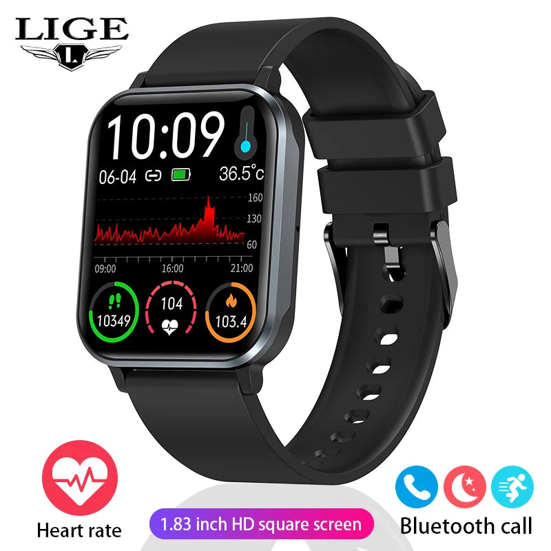 LIGE 2024 Ladies Smart Watches Women Smartwatch Girls Bluetooth Call Fitness Digital Watch Smart Bracelet Electronic Wristwatch